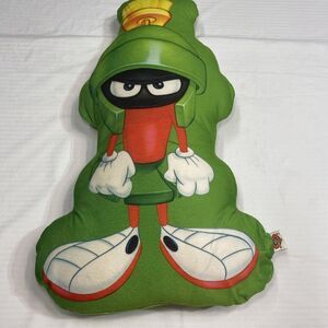 Vintage Looney Tunes Marvin The Martian Double Sided Pillow RARE